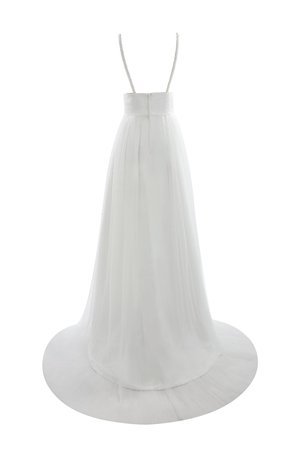 Robe de mariée formelle simple romantique avec sans manches de bustier