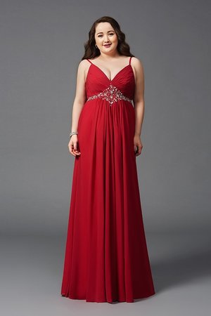 Robe de bal longue lache avec chiffon avec perle de tour de ceinture empire