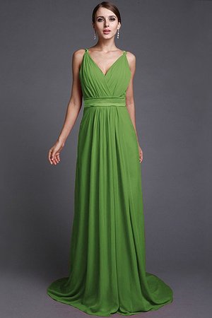 Robe demoiselle d'honneur naturel longue avec chiffon ligne a de lotus
