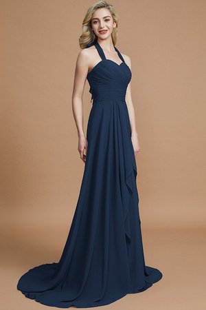 Robe demoiselle d'honneur ligne a de princesse manche nulle avec chiffon de dos nu