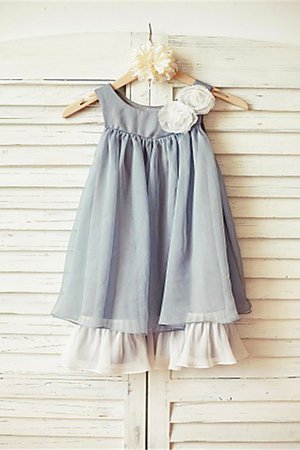 Robe cortège fille manche nulle avec chiffon ligne a de lotus de princesse