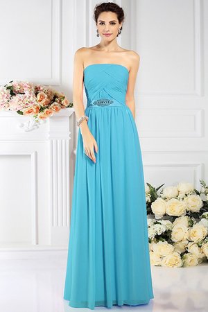 Robe demoiselle d'honneur plissage avec chiffon de bustier de princesse avec fronce