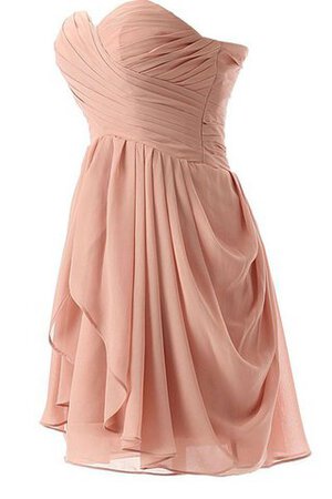 Robe de cocktail bref croisade de col en cœur de tour de ceinture en haute avec chiffon