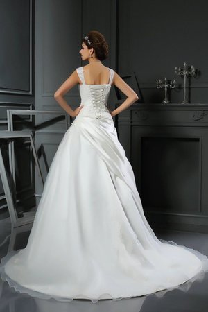 Robe de mariée longue manche nulle bandouliere spaghetti de mode de bal cordon