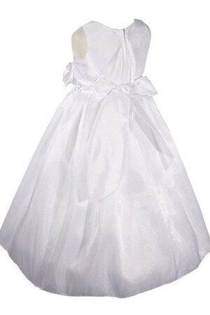 Robe cortège fille avec fleurs manche nulle encolure ronde ligne a