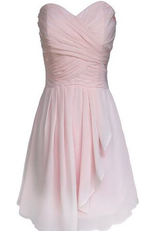 Robe demoiselle d'honneur naturel bref avec chiffon fermeutre eclair avec gradins