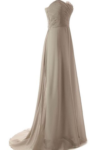 Robe demoiselle d'honneur moderne plissage jusqu'au sol fermeutre eclair avec chiffon