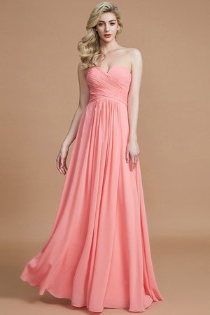 Robe demoiselle d'honneur naturel de princesse ligne a avec chiffon jusqu'au sol