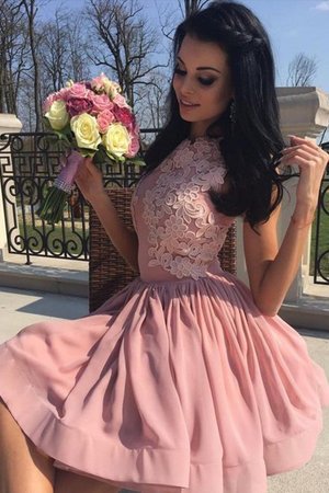 Robe fête de la rentrée appliques avec chiffon parfait de princesse naturel