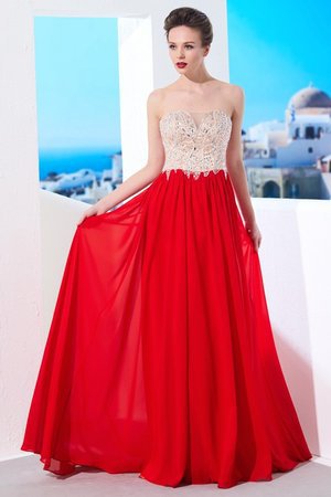 Robe de bal de princesse de bustier de traîne courte en chiffon fermeutre eclair