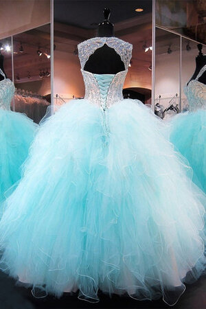 Robe de quinceanera jusqu'au sol mignonne de princesse derniere tendance longue