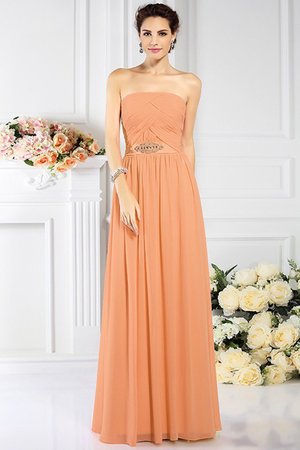 Robe demoiselle d'honneur plissage avec chiffon de bustier de princesse avec fronce