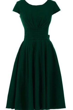 Robe de bal plissage facile avec zip au niveau de genou en chiffon