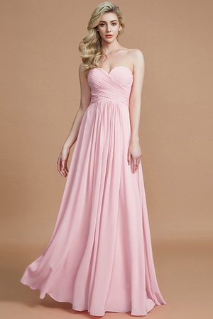 Robe demoiselle d'honneur naturel de princesse ligne a avec chiffon jusqu'au sol