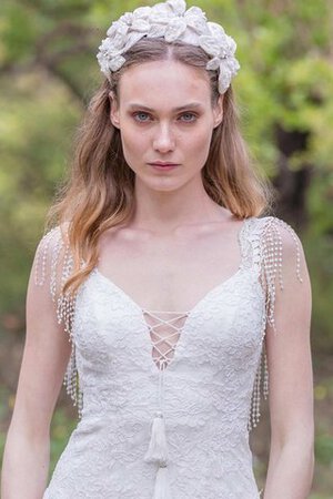 Robe de mariée femme branché avec perle avec sans manches ligne a appliques