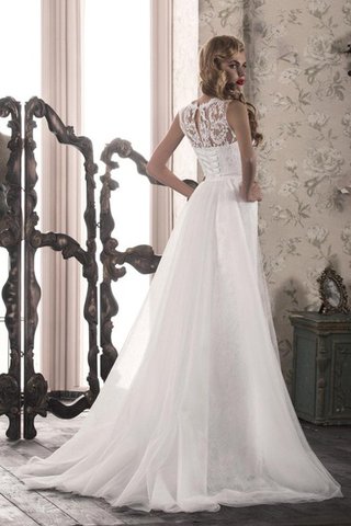 Robe de mariée ceinture avec sans manches v encolure avec ruban ouverture frontale