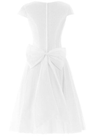 Robe de bal plissage facile avec zip au niveau de genou en chiffon