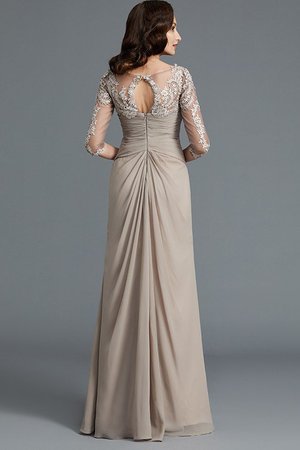 Robe mère de mariée naturel de princesse ligne a en chiffon appliques