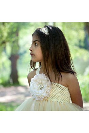 Robe cortège fille plissage avec fleurs de tour de ceinture empire jusqu'au sol avec perle