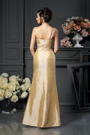 Robe mère de mariée longue avec zip bretelles spaghetti grandes bretelles en forme