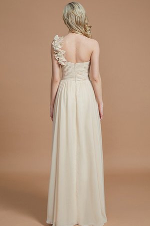 Robe demoiselle d'honneur naturel ligne a en chiffon de princesse avec sans manches