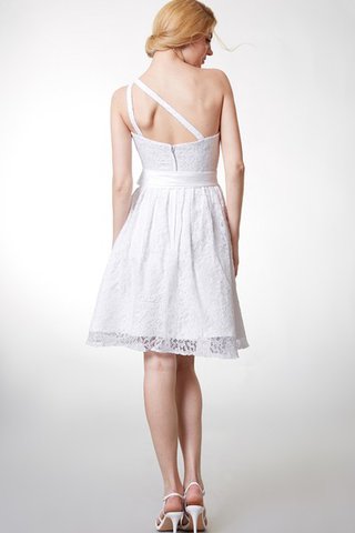 Robe de graduation romantique bref asymétrique ligne a avec ruban