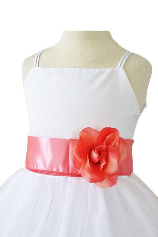 Robe cortège fille manche nulle ligne a textile en tulle ceinture en étoffe avec fleurs