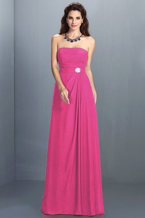 Robe demoiselle d'honneur avec zip ligne a de princesse jusqu'au sol avec chiffon