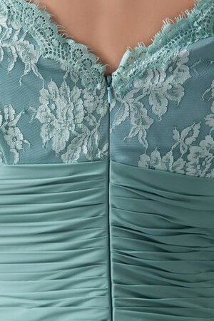 Robe de soirée longue avec chiffon appliques v encolure