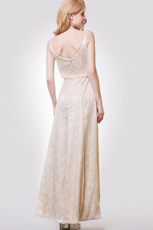 Robe demoiselle d'honneur longue charmeuse romantique ligne a fermeutre eclair