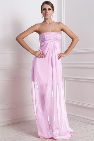 Robe demoiselle d'honneur longue fermeutre eclair de bustier avec perle de princesse