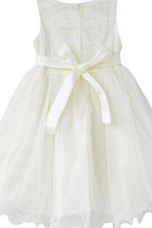 Robe cortège fille plissage avec fleurs ligne a avec zip longueur au ras du sol