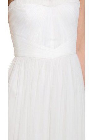 Robe de mariée fermeutre eclair ruché de bustier de fourreau sans dos