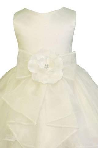 Robe cortège fille naturel avec nœud avec gradins ligne a de lotus