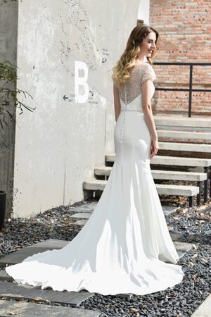 Robe de mariée avec perle en satin mode sexy longue