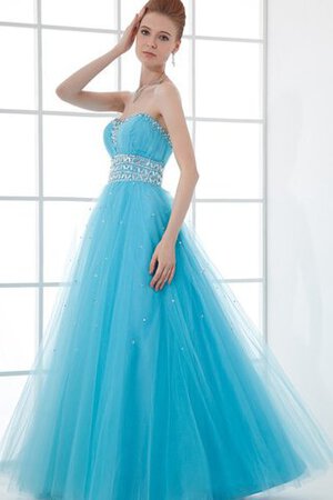 Robe de quinceanera manche nulle ligne a adapté avec perle