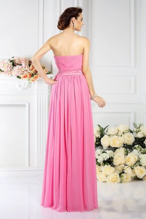 Robe demoiselle d'honneur plissage avec chiffon de bustier de princesse avec fronce