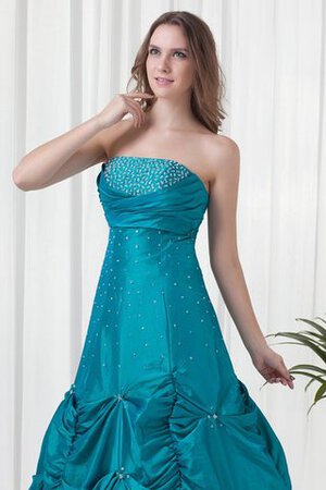 Robe de quinceanera ample ruché avec perle de bustier