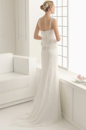 Robe de mariée attirent simple avec sans manches salle interne de traîne courte