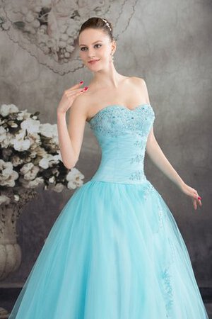 Robe douce seize de mode de bal cordon manche nulle textile en tulle avec perle