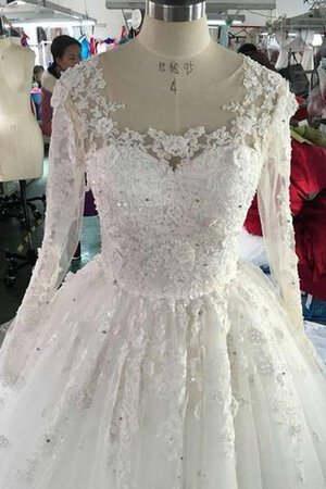 Robe de mariée sobre eclaté elégant en organza decoration en fleur