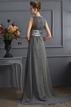 Robe de bal plissage longue de princesse de tour de ceinture en haute avec chiffon