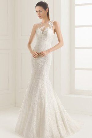 Robe de mariée facile jusqu'au sol avec mousseline salle interne de traîne courte