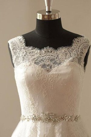 Robe de mariée festonné classique delicat ligne a manche nulle