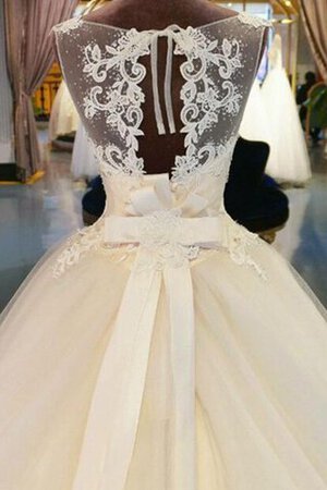 Robe de mariée fermeutre eclair avec perle jusqu'au sol de mode de bal decoration en fleur