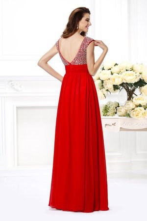 Robe de bal longue longueur au ras du sol de princesse avec chiffon manche nulle