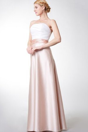 Robe demoiselle d'honneur longue facile col en forme de cœur ruché ligne a