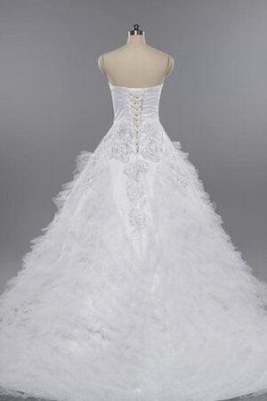 Robe de mariée longue pailleté longueru au niveau de sol manche nulle en dentelle