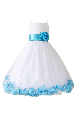 Robe cortège fille avec zip de tour de ceinture en haute ligne a en tulle longueur mollet