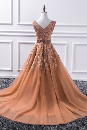 Robe de bal de princesse merveilleux ligne a de traîne courte naturel